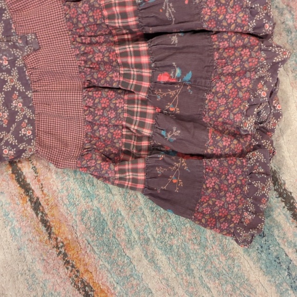 Room Seven Girls Size US 7 Dress Tiered Patchwork Boho Cowgirl Country - Picture 7 of 10